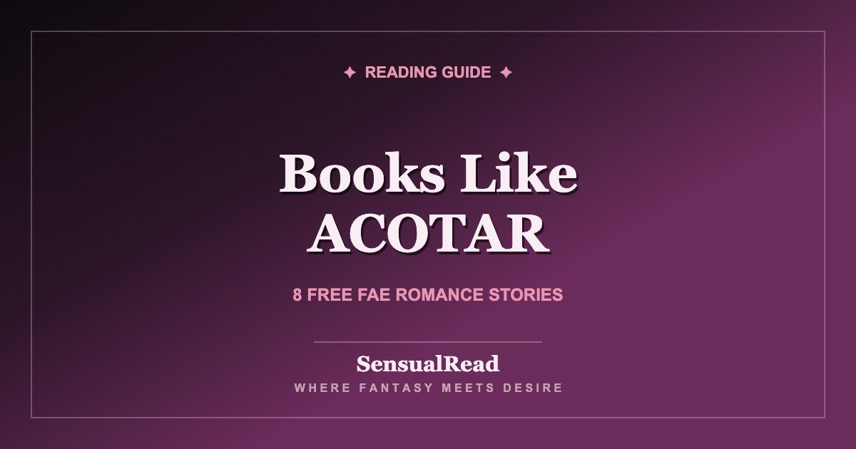 Books Like ACOTAR — SensualRead